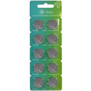Preview: Piles boutons lithium CR2032 de qualité, lot de 10, 3 V: le plein d’énergie pour clés de voiture, montres, objets connectés et plus
