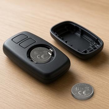 Preview: High-quality CR2032 lithium button cells, set of 10, 3V: A power pack for car keys, watches & smart home devices and much more.