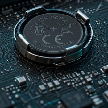 Preview: High-quality CR2032 lithium button cells, set of 10, 3V: A power pack for car keys, watches & smart home devices and much more.