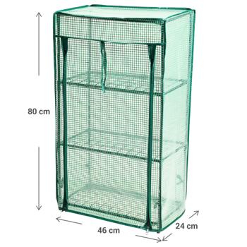 Preview: Mini greenhouse with propagation set - tomato, strawberry and chili, optimal climate for fast growth, perfect for herbs & vegetables