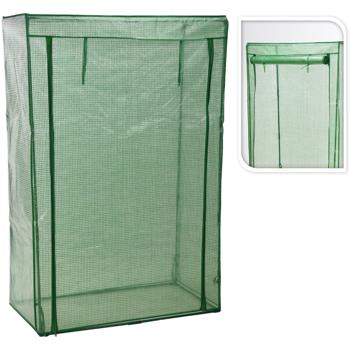 Preview: Serre à tomates - Protection optimale contre intempéries & maximisation rendement - 100x150x50cm - Cadre robuste - Accès facile - Verte