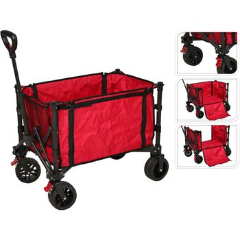 Preview: Faltbarer Bollerwagen 80kg mit Stahlrahmen – Robuster Transporthelfer mit schwenkbaren Rädern für Strand, Park & Familienausflüge Preview: Faltbarer Bollerwagen 80kg mit Stahlrahmen – Robuster Transporthelfer mit schwenkbaren Rädern für Strand, Park & Familienausflüge