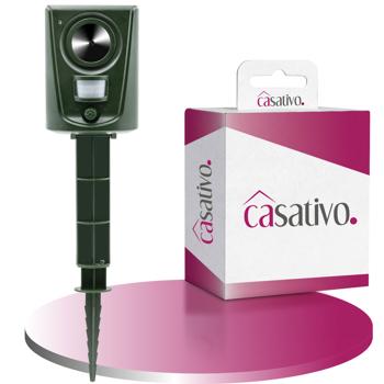 Preview: Effective ultrasonic animal repeller, animal repellent with PIR motion detector, up to 60 m², repels dogs, cats, small animals, birds, martens