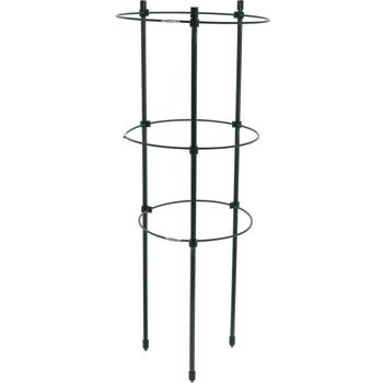 Preview: set di 6 robusti supporti per piante, rotondi, 45 x Ø 18 cm, per piante rampicanti e fiori, robusto supporto per piante rampicanti per giardino, balcone e piante da appartamento