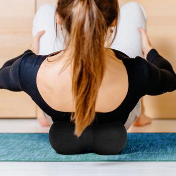 Preview: set di 2 sfere massaggianti Duo fascia per un massaggio puntuale, Ø 8 e 12 cm