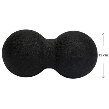 Preview: Fascial massage ball duo (12 cm, black): Targeted massage for neck, back & more. Easy to use for effective relaxation