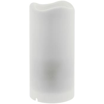 Preview: Bougie décorative LED projecteur - 12 motifs festifs, anniversaire, nature - Projection lumineuse plafonds, murs - Design chic - 7x15cm - Blanche