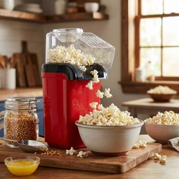 Hot air popcorn machine, 1200 W
