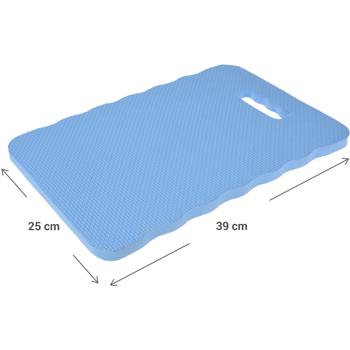 Preview: Lot de 2 Coussins de Genoux & d‘Assise Robuste - Jardinage, Carrelage, Réparations - Étanche, Antidérapant, Portable, 39x25.5x1.5cm