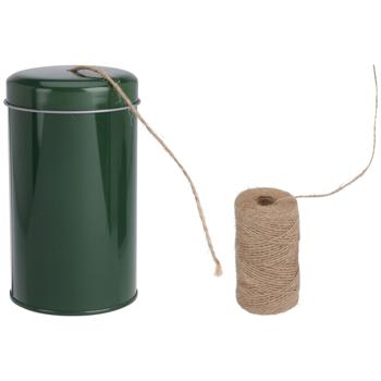 Preview: Jute cord in metal dispenser for fastening and crafting, 100 m long
