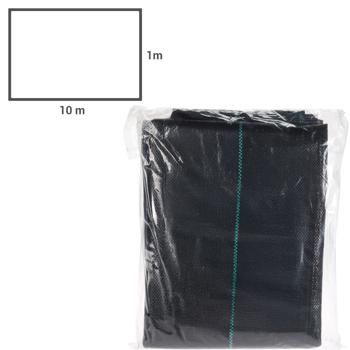 Preview: set of 3 tear-resistant anti-weed film, 1 x 10 m, water-permeable & UV-resistant, for flower beds & paths, permanent protection against weed growth