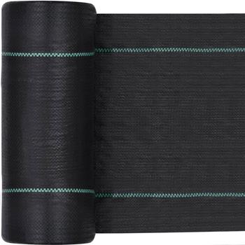 Preview: set of 3 tear-resistant anti-weed film, 1 x 10 m, water-permeable & UV-resistant, for flower beds & paths, permanent protection against weed growth