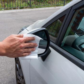 Preview: Lingettes Nettoyage Vitres Voiture - Élimination Rapide Facile Sans Traces - 40 Lingettes - Pour Vitres Carrelage Miroirs - Multi-usages Dunlop