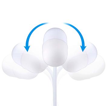 Preview: Lampada da tavolo a LED con stazione di ricarica Qi, altoparlante, 3 colori di luce, bianco - 14 LED, 50 lumen, lampada multifunzionale per il posto di lavoro