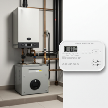 Zertifizierter Kohlenmonoxid-Melder mit LCD-Display, 85dB Alarm – EN 50291 geprüft, zuverlässiger Schutz