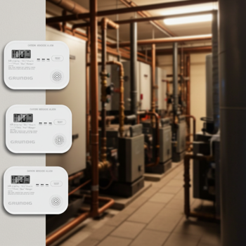 3er-Set Zertifizierter Kohlenmonoxid-Melder mit LCD-Display, 85dB Alarm – EN 50291 geprüft, zuverlässiger Schutz