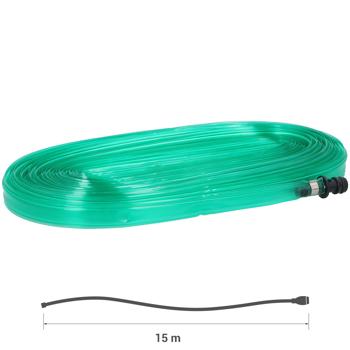 Preview: Tubo per irrigazione efficiente da 15 m - irrigazione uniforme per prati e aiuole, risparmio d‘acqua, flessibilità e durata, ideale per il giardinaggio e la cura delle piante
