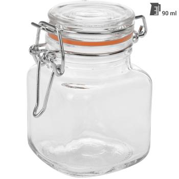 Preview: Storage jar with swing top, 16 pieces, 90ml