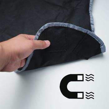 Preview: Couverture pare-brise anti-givre magnétique 270 x 94 cm – protège vitres latérales, rétroviseurs et serrures – bâche hiver pour voiture Preview: Couverture pare-brise anti-givre magnétique 270 x 94 cm – protège vitres latérales, rétroviseurs et serrures – bâche hiver pour voiture