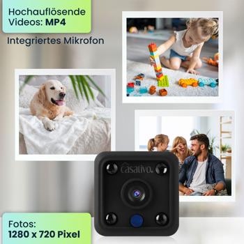 Preview: Micro-IP-Kamera Akkubetrieb HD 720p, 120° Weitwinkel, Nachtsicht, WLAN: Diskret, leistungsstark, Sichern Sie Ihr Zuhause jederzeit & überall! Preview: Micro-IP-Kamera Akkubetrieb HD 720p, 120° Weitwinkel, Nachtsicht, WLAN: Diskret, leistungsstark, Sichern Sie Ihr Zuhause jederzeit & überall!