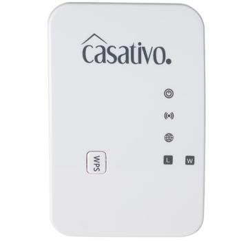 Preview: Mini ripetitore WLAN con funzione WPS, bianco, 300 Mbit/s, connessione LAN e 2,4 GHz, potenzia il segnale WLAN ed estende il raggio d‘azione