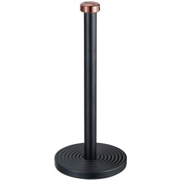 Preview: Küchenrollenhalter Design schwarz-roségold - Sicherer Stand, einhändig abreissbar & edler Look - Aus pulverbeschichtetem Metall, 15 x 35,5 cm Preview: Küchenrollenhalter Design schwarz-roségold - Sicherer Stand, einhändig abreissbar & edler Look - Aus pulverbeschichtetem Metall, 15 x 35,5 cm