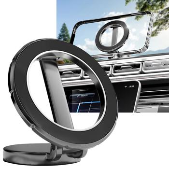 Preview: 3er-Set Auto Handyhalterung MagSafe komp., sichere Magnethalterung für Ihr iPhone, 360° drehbar & einfache Montage 