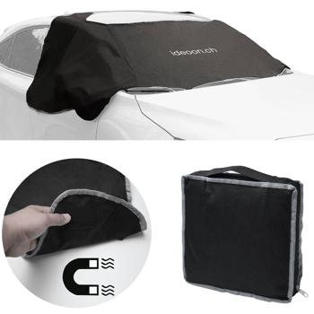 Preview: set of 2 car window covers with side window protection, magnetic attachment, 270 x 94 cm