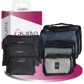 Preview: Pratici sacchetti organizzatori (set da 12) per valigie, zaini e borse da viaggio: per un imballaggio strutturato, compatto, leggero e ideale per i viaggi