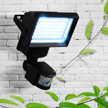 Preview: set of 2 powerful LED solar spotlights with motion detector - More security at home - Bright 600 lumen outdoor light for garden & yard