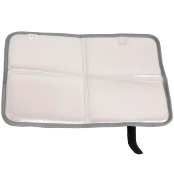 Preview: Set of 2 thermal seat cushions - Waterproof & foldable for stadium, camping, hiking - Thermal seat pad with hook-and-loop closure - Gray