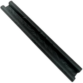 Preview: set of 2 draught excluders with double seal for doors, 86 x 4 cm, black