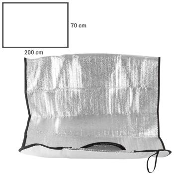 Preview: Lot de 2 Protections Pare-Brise Voiture Universelles - Antigel & Anti-Chaleur UV - 200x70 cm Pliables avec Languettes - Facile à Fixer