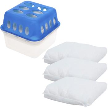 Preview: Luftentfeuchter Box mit 5 x 400g Nachfüll Granulat, Schimmel und Geruchsschutz, Raumentfeuchter für die Wohnung, Autos, Keller 