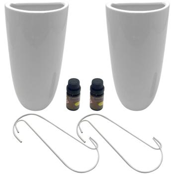 Preview: 8er-Set Keramik-Luftbefeuchter für Heizkörper - Gegen trockene Heizungsluft & für gesunde Raumluft - Zeitloses Weiss, 350ml pro Verdunster Preview: 8er-Set Keramik-Luftbefeuchter für Heizkörper - Gegen trockene Heizungsluft & für gesunde Raumluft - Zeitloses Weiss, 350ml pro Verdunster