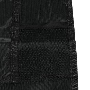 Preview: Organiseur siège voiture - Support tablette intégré - 5 compartiments rangement - Noir - Polyester résistant - Fixation facile