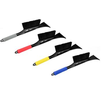 Preview: Gratte-glace avec Balai à Neige 2-en-1 - Poignée Softgrip - Pour Pare-Brise, Toit Voiture - 45 cm - Plastique - Retrait Efficace Neige & Glace