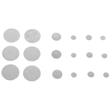 Preview: Lithium Knopfzellen-Batterie-Set (36 Stück) - 7 Typen (AG1, AG3, AG4, AG13, CR2016, CR2025, CR2032) - Für Uhren, Miniradios, Taschenrechner u.v.m.