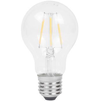 Preview: Lot de 3 ampoules LED à filament A60 - Lumière blanc chaud 2500K pour ambiance relaxante - E27, 4W, 400lm, dimmable, 20 000h