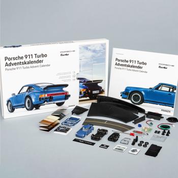 Preview: Advent calendar, model car Porsche 911 Turbo, accompanying book, scale 1:43