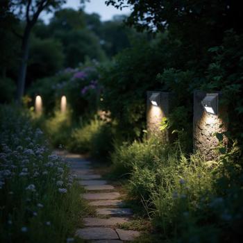 Preview: Compact solar LED wall light with motion detector (20 SMD LEDs): Bright light for safe paths & entrances - Energy-saving & wireless