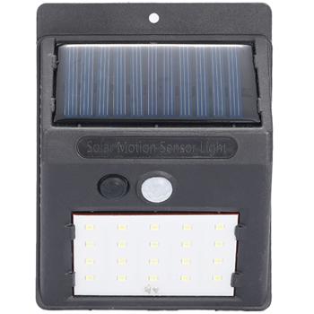 Preview: Compact solar LED wall light with motion detector (20 SMD LEDs): Bright light for safe paths & entrances - Energy-saving & wireless