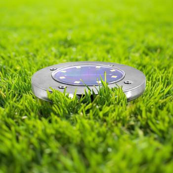 Preview: Edles 16er-Set Solar-Bodenstrahler 200lm IP44 mit Erdspiess: Helle Aussenleuchte für Garten & Weg – Schaffen Sie Sicherheit & Lichtakzente