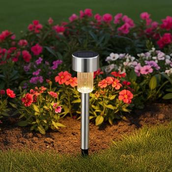 Preview: 24er-Set Mini-Solar-Wegeleuchten - Dämmerungssensor & Erdspiess - Für Gartenwege, Treppen, Beete - Kabellose LED-Solarleuchten bis 8h