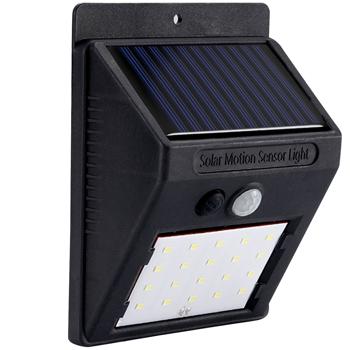 Preview: set of 2 compact solar LED wall light with motion detector (20 SMD LEDs): Bright light for safe paths & entrances - Energy-saving & wireless