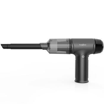 Preview: Aspirateur Souffleur Sans Fil 2en1 Noir - Voiture PC Maison - 90W 8000Pa - 7 Embouts - Batterie 20 min - 6000 mAh