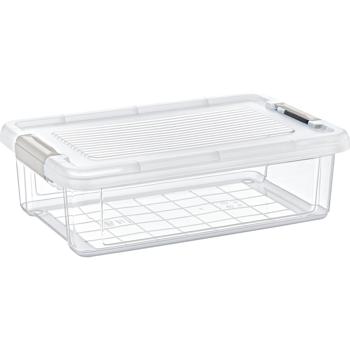 Preview: Lot de 3 Boîtes de Conservation Alimentaire 6L - Transparentes - Plastique Solide Anti-Mites & Poussière pour Cuisine & Réfrigérateur