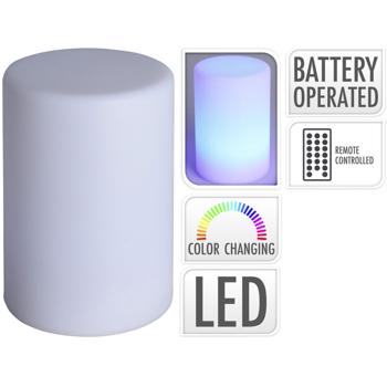 Preview: Lot 2 Lampes Table LED Sans Fil - Contrôle Couleurs Télécommande Dimmable - Veilleuse Ambiance Camping - Piles AAA PP/Métal