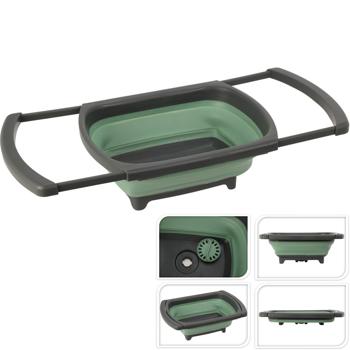 Preview: Évier pliable extensible-polyvalent peu encombrant-camping-car camping maison-vaisselle casseroles couverts poêles-29x13.5x26cm-hygiénique transport facile