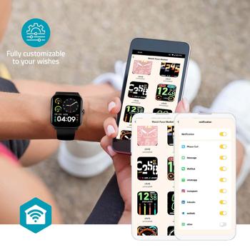 Preview: Smartwatch Profi Fitness - Écran tactile couleur 1.69